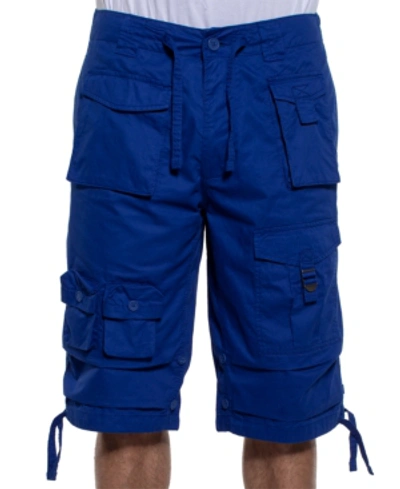 Shop Sean John Men's Classic Flight Cargo 14" Shorts, Created For Macy's In Cobalt Blue