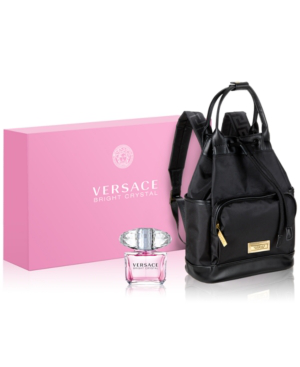 versace perfume and backpack