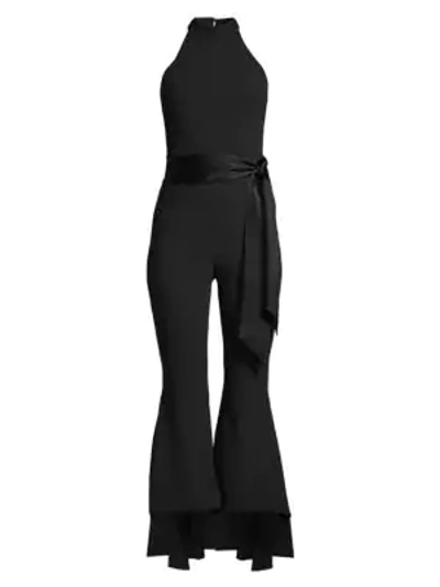 Shop Alice And Olivia Carmel High-low Jumpsuit In Black