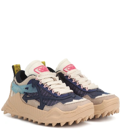 Shop Off-white Odsy-1000 Platform Sneakers In Blue