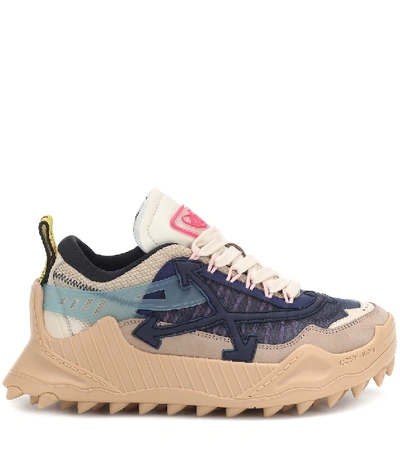 Shop Off-white Odsy-1000 Platform Sneakers In Blue