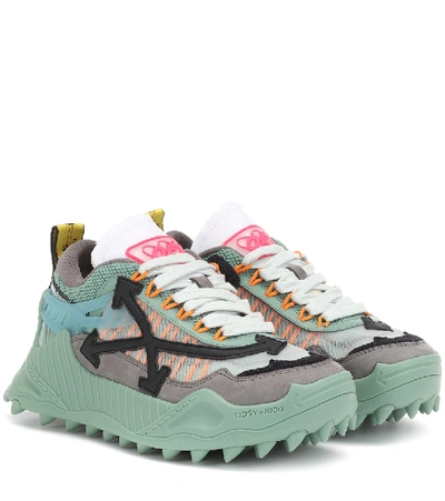 Shop Off-white Odsy-1000 Platform Sneakers In Green