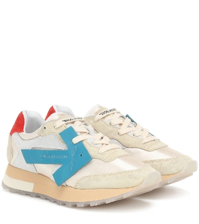 Shop Off-white Hg Runner Suede Sneakers In Beige