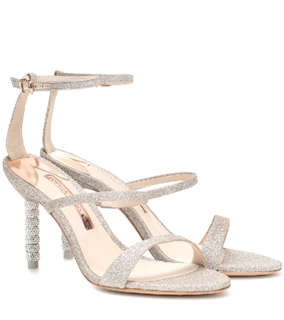 Shop Sophia Webster Rosalind Embellished Sandals In Metallic