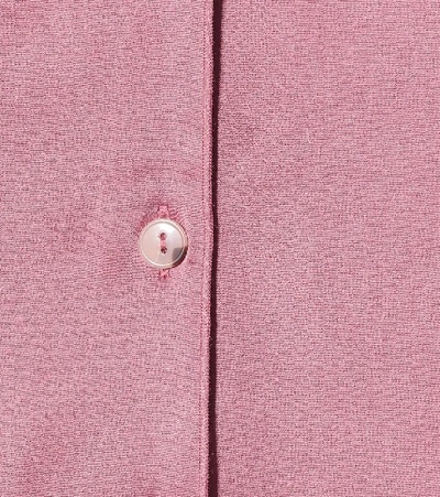Shop Nanushka Mandine Satin Shirt In Pink