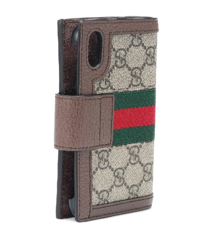 Shop Gucci Ophidia Iphone X/xs Case In Beige