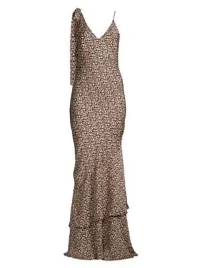 Shop Rebecca Vallance Ellie Print Maxi Dress In Black Print