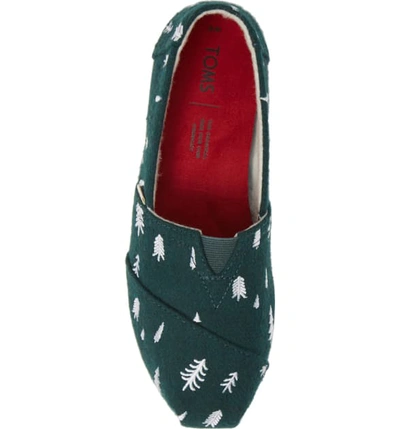 Shop Toms Classic Canvas Slip-on In Spruce Fabric