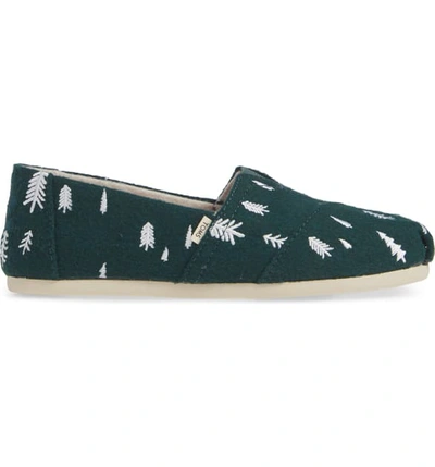 Shop Toms Classic Canvas Slip-on In Spruce Fabric