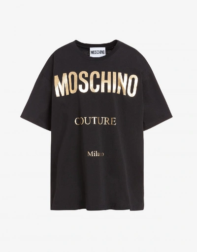 Shop Moschino Couture Jersey T-shirt In Black