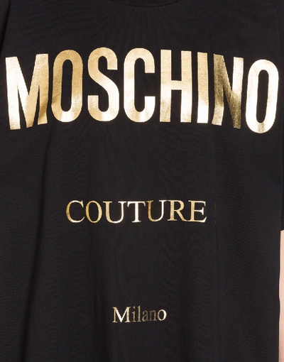 Shop Moschino Couture Jersey T-shirt In Black