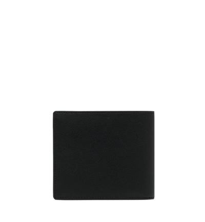 Shop Mcm Bifold Wallet In  Injection Logo In Black