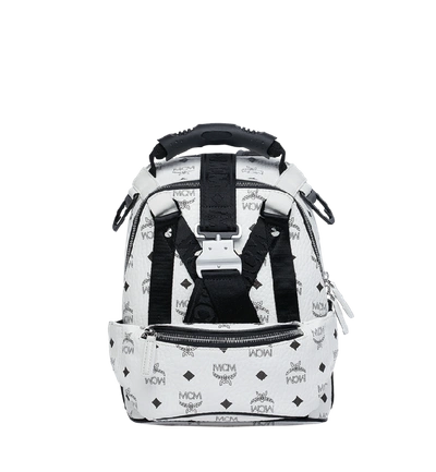 Shop Mcm Jemison 2-in-1 Backpack In Visetos In White