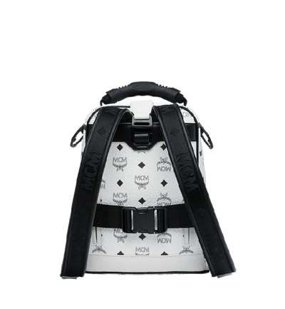 Shop Mcm Jemison 2-in-1 Backpack In Visetos In White