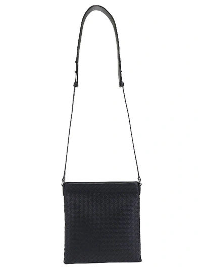 Shop Bottega Veneta Messenger Shoulder Bag In Nero