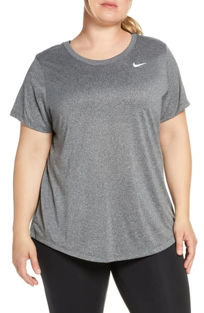 Shop Nike Dri-fit Legend T-shirt In Black/ Heather