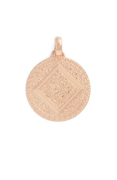 Shop Monica Vinader Mini Marie Pendant In Rose Gold