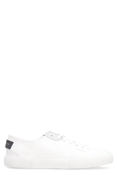 Shop Givenchy Tennis Light Canvas Sneakers In White