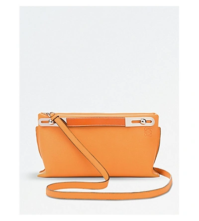 Shop Loewe Missy Leather Mini Bag In Apricot/orange