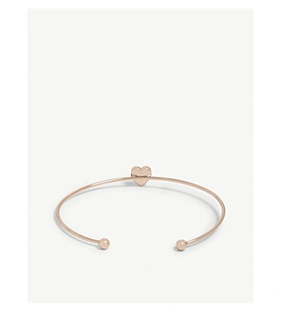 Shop Ted Baker Hasina Crystal Heart Cuff In Baby Pink