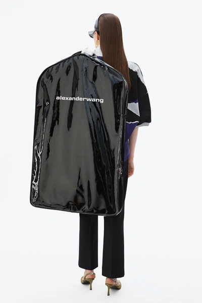 Shop Alexander Wang Patent Leather Garment Bag In Black