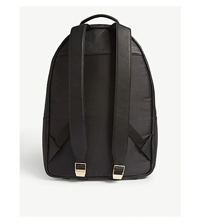 Shop Reiss Huntington Leather Backpack In Black