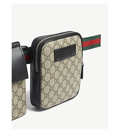 Shop Gucci Gg Supreme Canvas Belt Bag In Beige