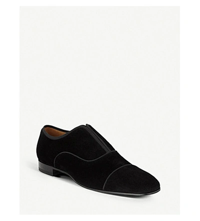 Shop Christian Louboutin Alpha Male Flat Veau Velo In Black