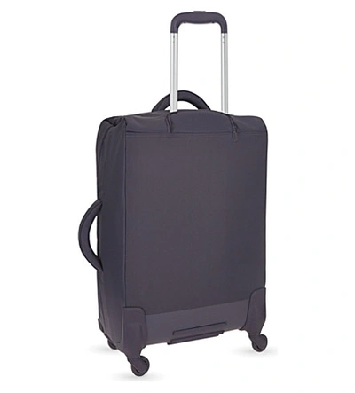 Shop Lipault Originale Plume Four-wheel Suitcase 72cm In Dark Lavender
