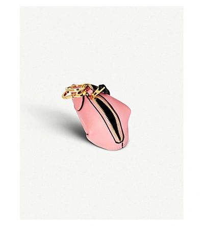 Shop Loewe Mouse Leather Charm In Candy
