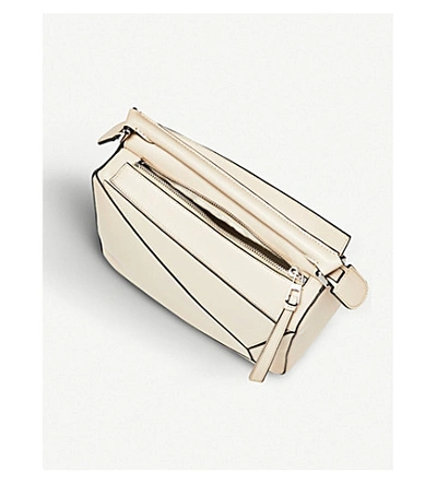 Shop Loewe Puzzle Small Multi-function Leather Bag In Tan