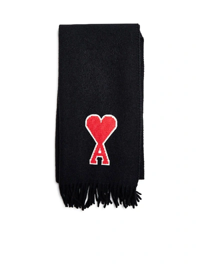 Shop Ami Alexandre Mattiussi Scarf In Black