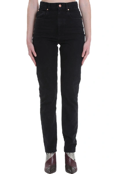Shop Isabel Marant Dustin Jeans In Black Denim