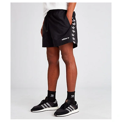 Adidas Originals Adidas Men's Originals Tape Swim Shorts In Black | ModeSens