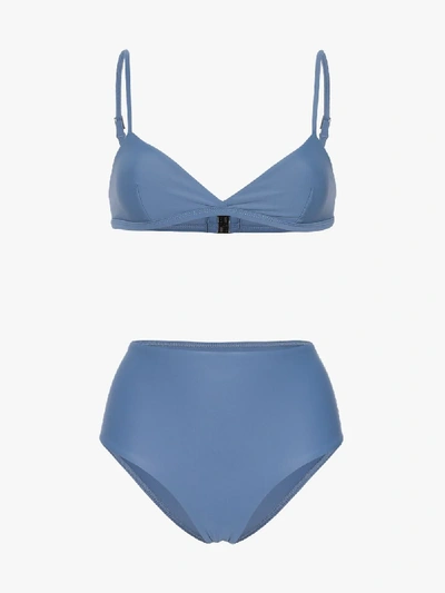 Shop Matteau Triangle Bikini In Blue