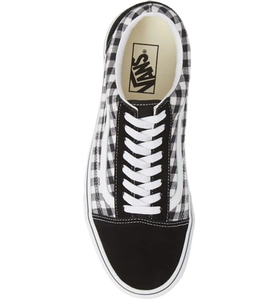 Shop Vans Old Skool Sneaker In Black/ True White Leather