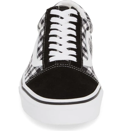 Shop Vans Old Skool Sneaker In Black/ True White Leather