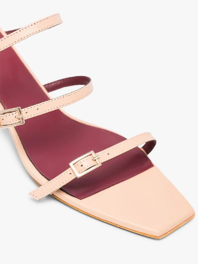 Shop Manu Atelier Vanilla Cream Naomi 50 Leather Sandals