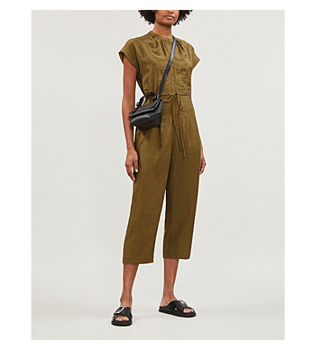 whistles khaki jumpsuit
