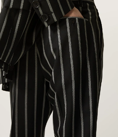 Shop Vivienne Westwood Long George Trousers Black/white Stripes