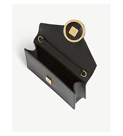 Shop Fendi Leather Belt Bag In Black