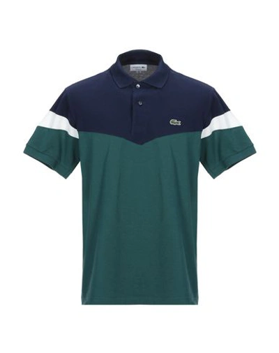 Shop Lacoste Polo Shirts In Dark Blue