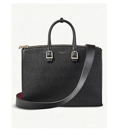 Shop Aspinal Of London Madison Leather Shoulder Bag