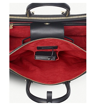 Shop Aspinal Of London Madison Leather Shoulder Bag
