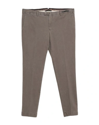 Shop Pt01 Pt Torino Man Pants Light Brown Size 40 Cotton, Elastane In Beige