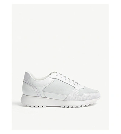 Shop Whistles Broadwick Leather Trainers In White