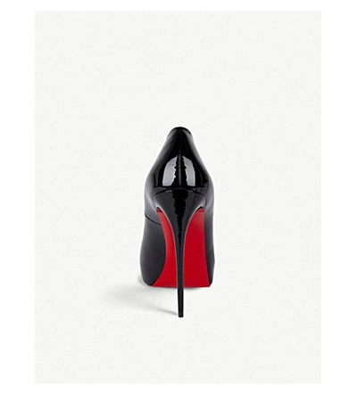 Shop Christian Louboutin New Very Prive 120 Patent Heels In Black