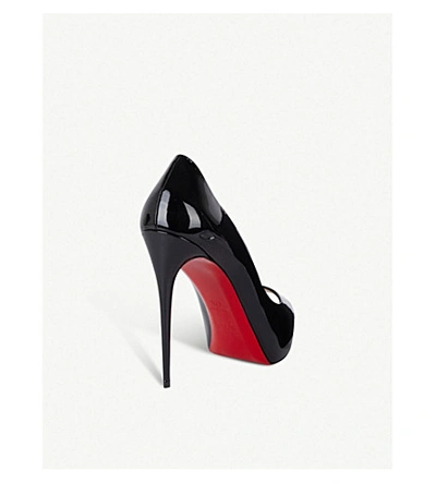 Shop Christian Louboutin New Very Prive 120 Patent Heels In Black