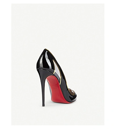 Shop Christian Louboutin Cosmo 554 100 Pat/spec/pvc Black