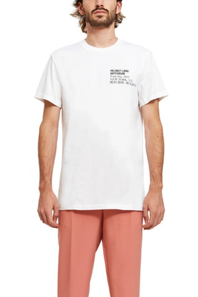 Shop Helmut Lang Opening Ceremony Artforum Tee In Print On Chalk White